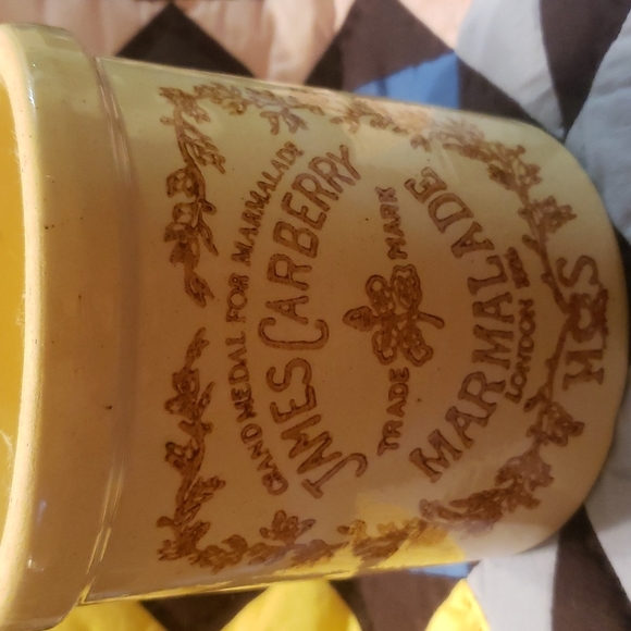 James Carberry Other - James Carberry marmalade 1/4 gallon jar crock vintage